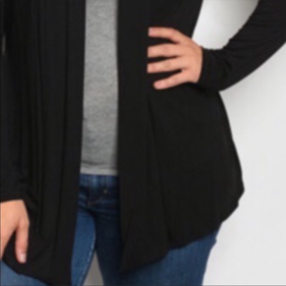 Cardigan Casual Black - Plus Size - Picture 5 of 6